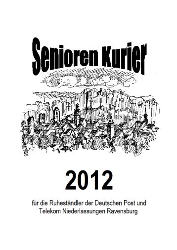 Seniorenkurier 2012 - Senioren-telekom-post-ravensburg.de