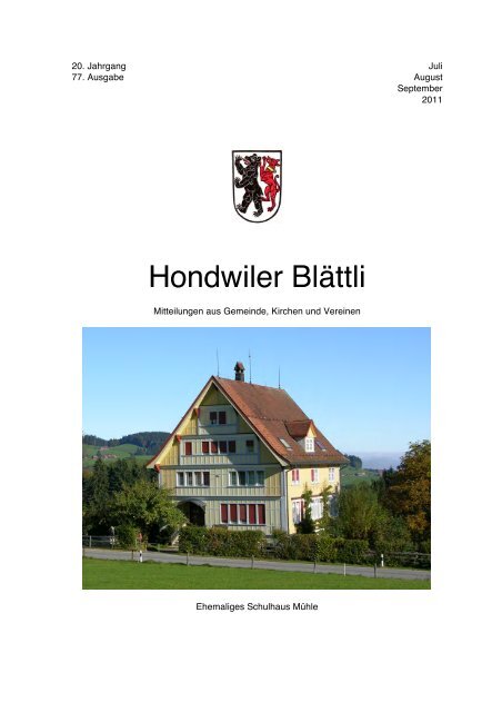 Hondwiler Blättli - Hundwil