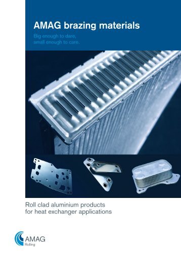 Brochure "AMAG brazing materials" - Austria Metall AG