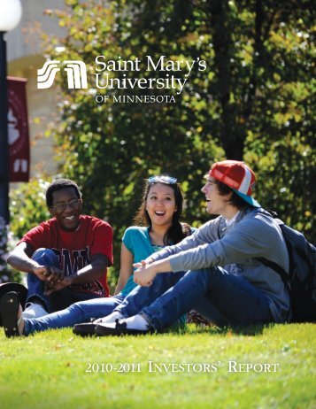 2010-2011 investors' report - Saint Mary's University of Minnesota