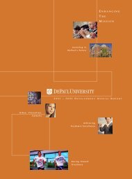 philanthropy report 2010 - Alumni - DePaul University