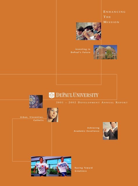 2001 - 2002 d evelopment a nnual r eport - Alumni - DePaul University