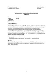 Syllabus - Woodrow Wilson School of Public and International ...