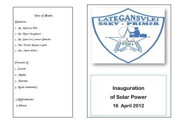Inauguration of Solar Power - KN-Marketing Facility Management