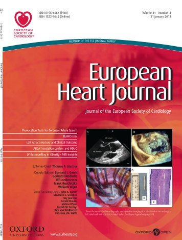 Front Matter (PDF) - European Heart Journal - Oxford Journals