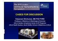 CASES FOR DISCUSSION. Kalyanam Shivkumar, MD PhD FHRS