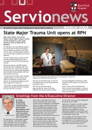 State Major Trauma Unit opens at rPh - Royal Perth Hospital