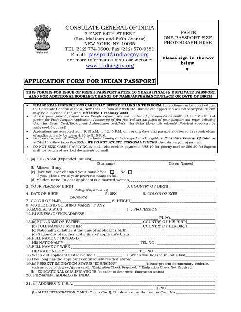 Consulate General Of India Application Form For Indian Passport consulate-general-of-india-application-form-for-indian-passport