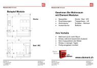 Beispiel Module Gewinnen Sie Wohnraum mit ... - Element AG