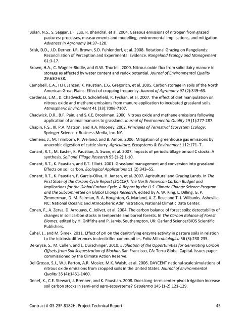 Greenhouse Gas Emissions from U.S. Agriculture and Forestry: A ...