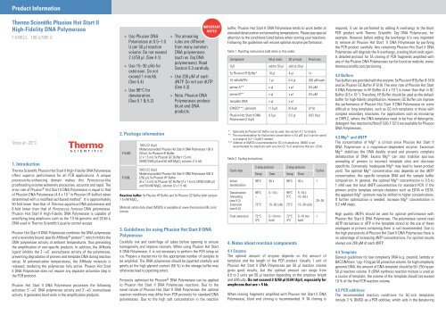 Thermo Scientific Phusion Hot Start II High-Fidelity DNA Polymerase ...