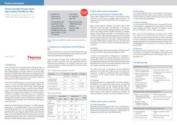 Thermo Scientific Phusion Flash High-Fidelity PCR Master Mix ...