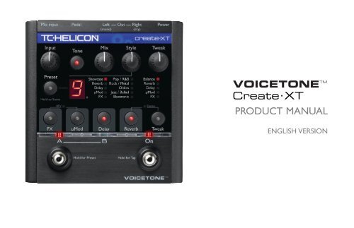 TC Helicon GO XLR user manual (English - 30 pages)