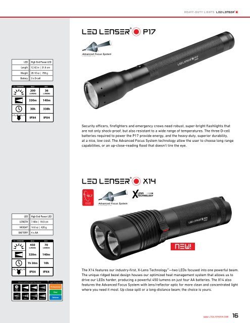 2012 PRODUCT CATALOG - LED Lenser - Auto-mecanique