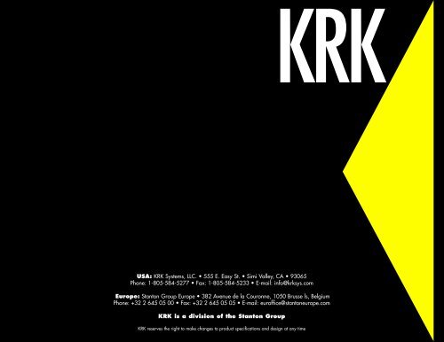 KRK-2003 Catalog_Rev - Studio General
