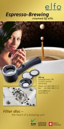 Espresso-Brewing - elfo AG