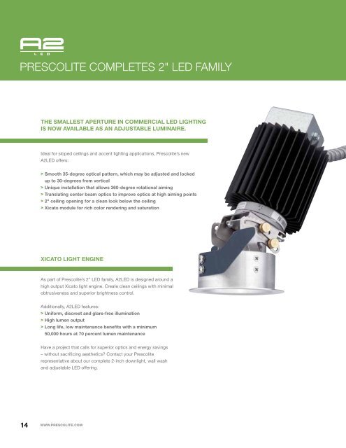 2 Inch LED Recessed LIGHTING - Prescolite