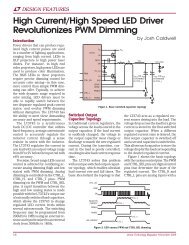 December 2009 - High Current/High Speed LED Driver - Linear ...