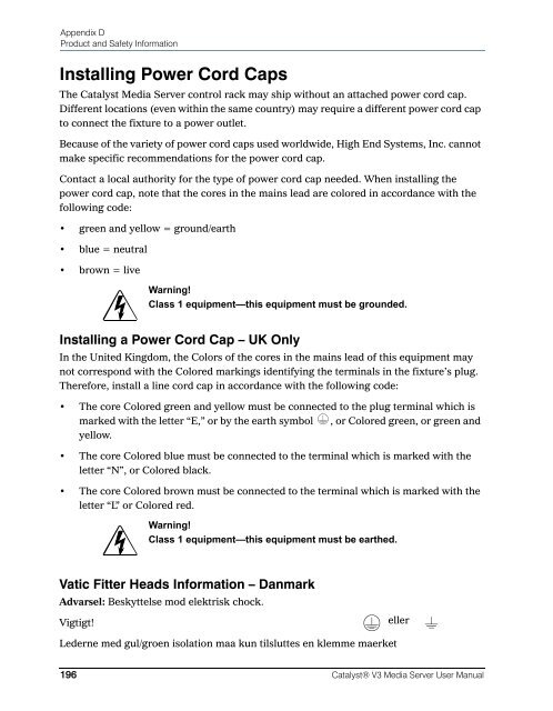 Catalyst Manual - Cal Stage