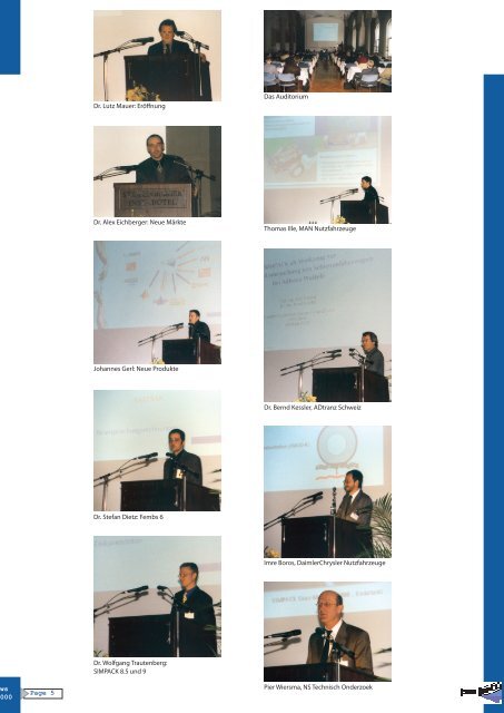 SIMPACK User-Meeting 2000 in Konstanz