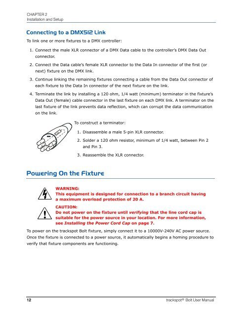 trackspot ® Bolt User Manual - High End Systems