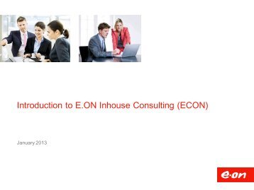 Introduction to E.ON Inhouse Consulting (ECON)