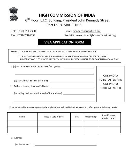 download-visa-application-form-high-commission-of-india-mauritius