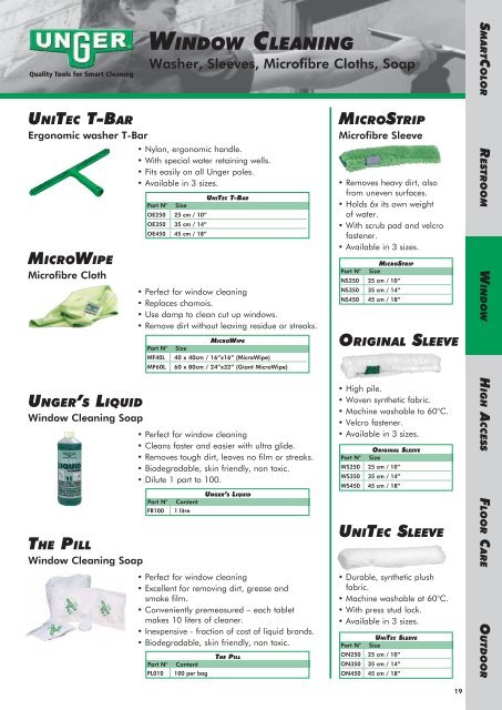 Product Guide - Unger