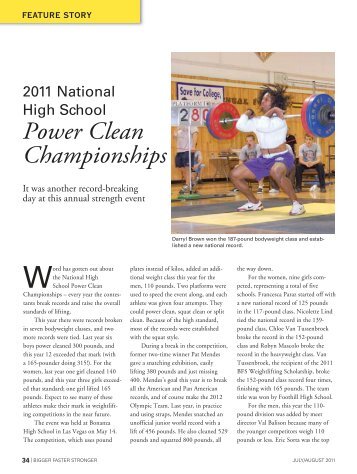 Power Clean Championships - Bigger Faster Stronger