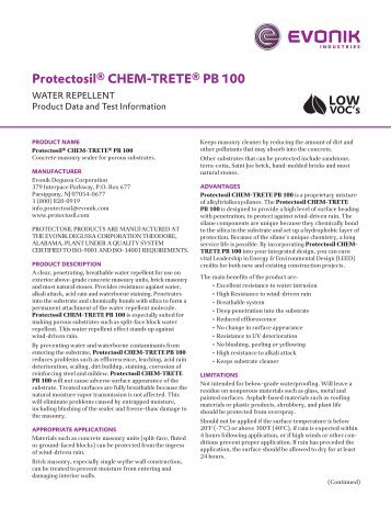 Protectosil® CHEM-TRETE® PB 100