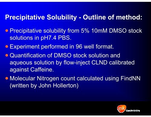 High Throughput Solubility Measurements