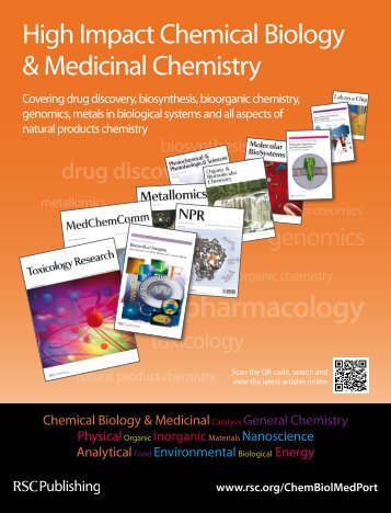 Chemical Biology & Medicinal Chemistry portfolio brochure