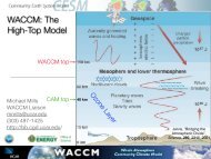 WACCM: The High-Top Model - CESM - UCAR