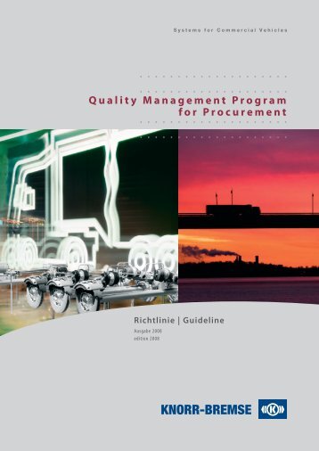 Quality Management Program for Procurement - Knorr-Bremse