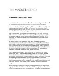 Bryan Rabin Bio - The Magnet Agency