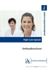 High Care Spoed - AZ Maria Middelares