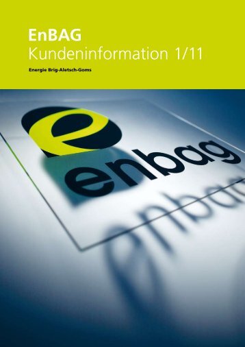 Informationsblatt Enbag - Enbag AG