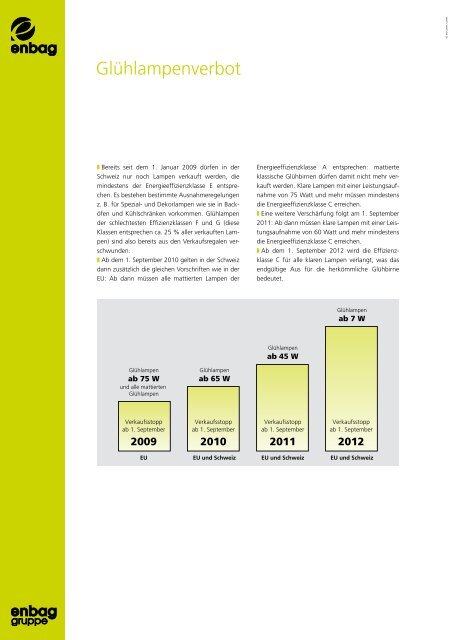 Informationsblatt Enbag - Enbag AG