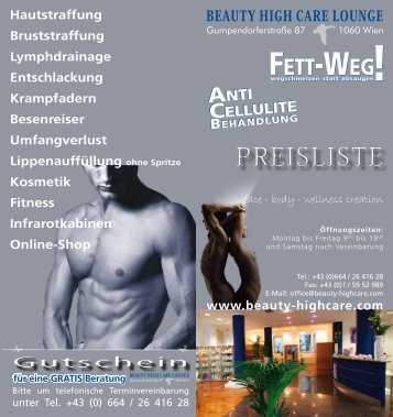 Preisliste - beauty-highcare.com: Home