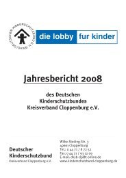 Jahresbericht 2008_6.0 - Kinderschutzbund Cloppenburg