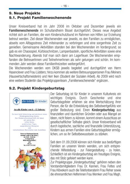 Jahresbericht 2008_6.0 - Kinderschutzbund Cloppenburg