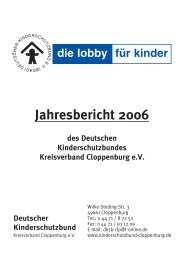 Jahresbericht 2006 - Kinderschutzbund Cloppenburg