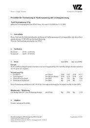 Preisblatt N7p - Wasserwerke Zug AG