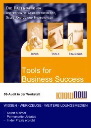 5S-Audit in der Werkstatt - Know-NOW