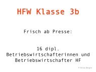 HFW Klasse 3b - HFW Zug