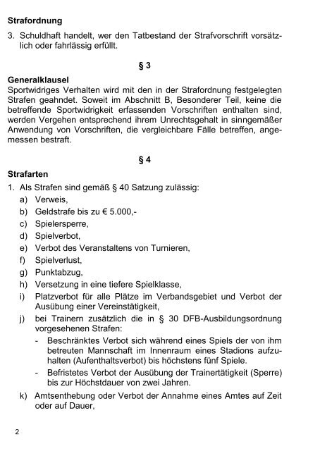 Strafordnung (HFV) - Hessischer Fußball Verband