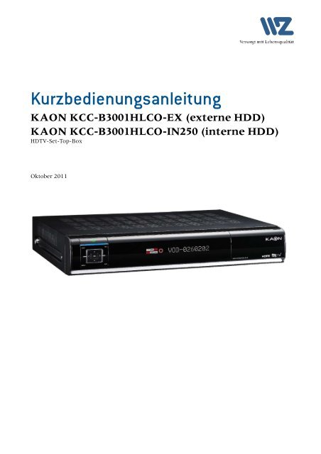 KAON KCC-B3001HLCO-IN250 - Wasserwerke Zug AG