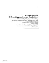 STED Microscopy: Different Approaches and Applications