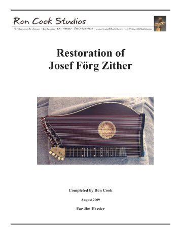 Restoration of Josef Förg Zither - Ron Cook Studios