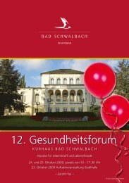 12. Gesundheitsforum - Bad Schwalbach